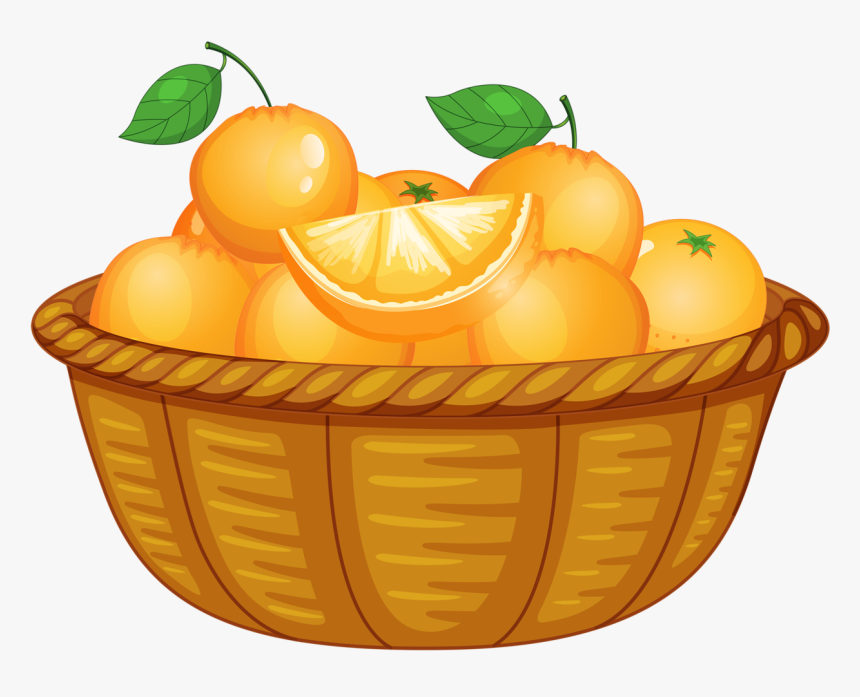 Comida, Frutas Bebidas Etc - Basket Of Oranges, HD Png Download, Free Download