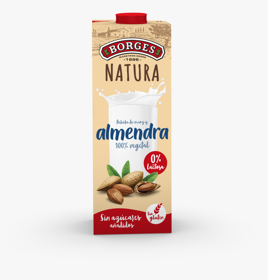 Bebidas Vegetales Bebida De Almendra - Borges Natura Rice And Almond Drink, HD Png Download, Free Download