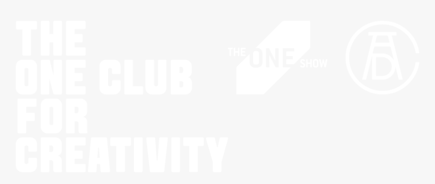 The One Club For Creativity One Show Adc Logo Black - Johns Hopkins Logo White, HD Png Download, Free Download