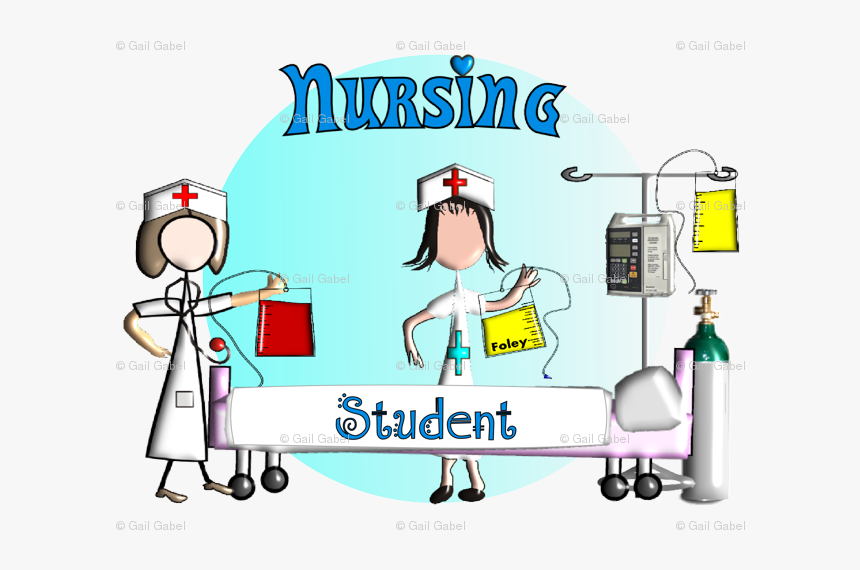 Retirement Poster Ideas For A Nurse - Cartoon Nursing Student, HD Png Download, Free Download