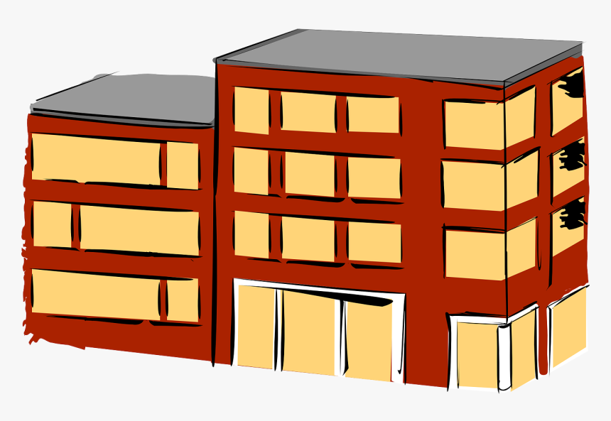 Block Of Flats Clipart, HD Png Download, Free Download