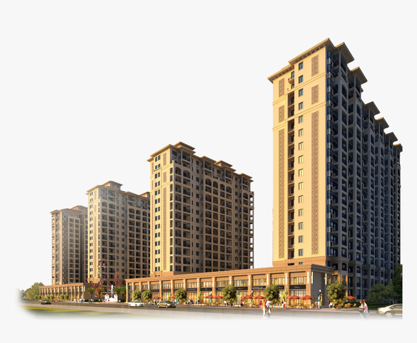 Real Building Kalwa, Apartment House High-rise Thane - Apartment Building Png, Transparent Png, Free Download