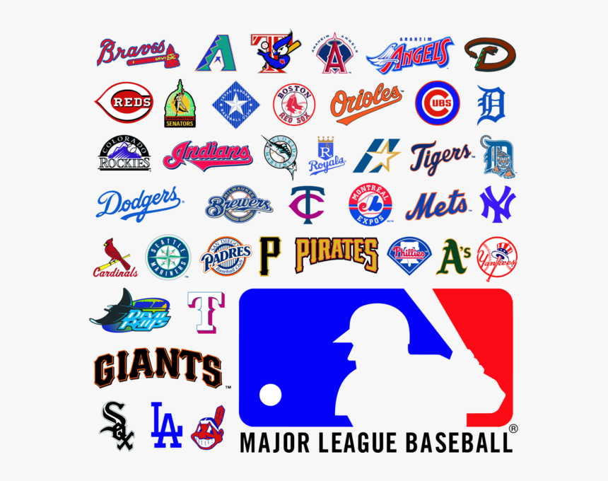 All The Baseball Logos, HD Png Download, Free Download