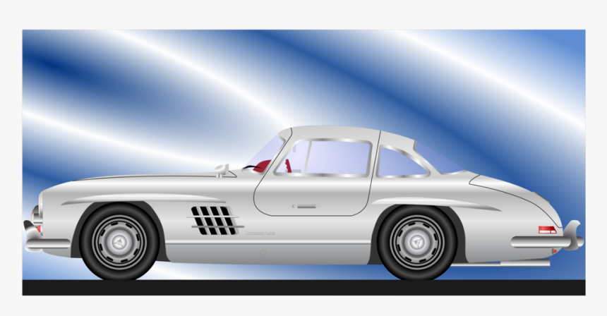 Classic Car,mercedes Benz 300sl,vintage Car - Voiture Pdf, HD Png Download, Free Download