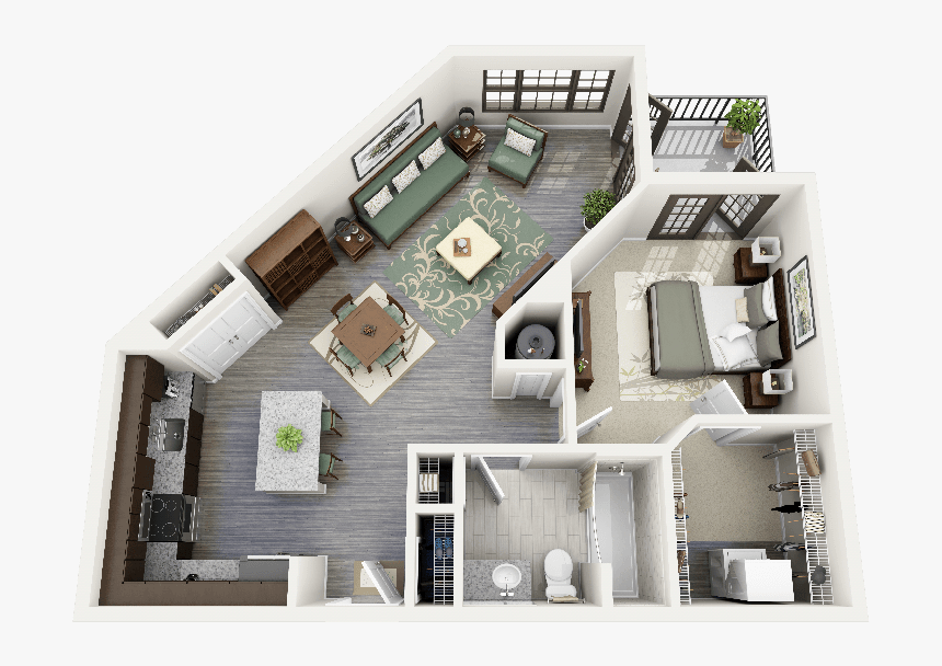 Elegant 4 Bedroom Apartments Elegant 50 E “1” Bedroom - Sims 4 Apartment Design, HD Png Download, Free Download