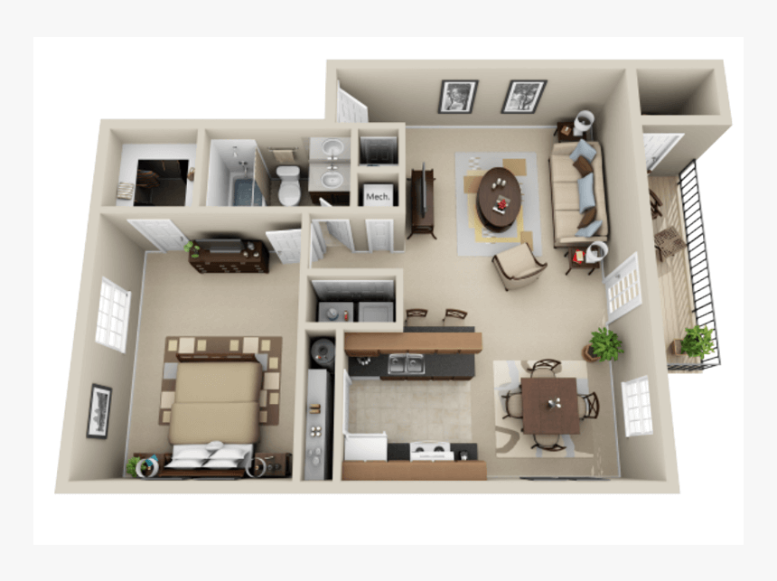 Strawberry Hill 1 Bedroom/1 Bath Shelby Garden Apartment - Strawberry Hill Charlotte, HD Png Download, Free Download