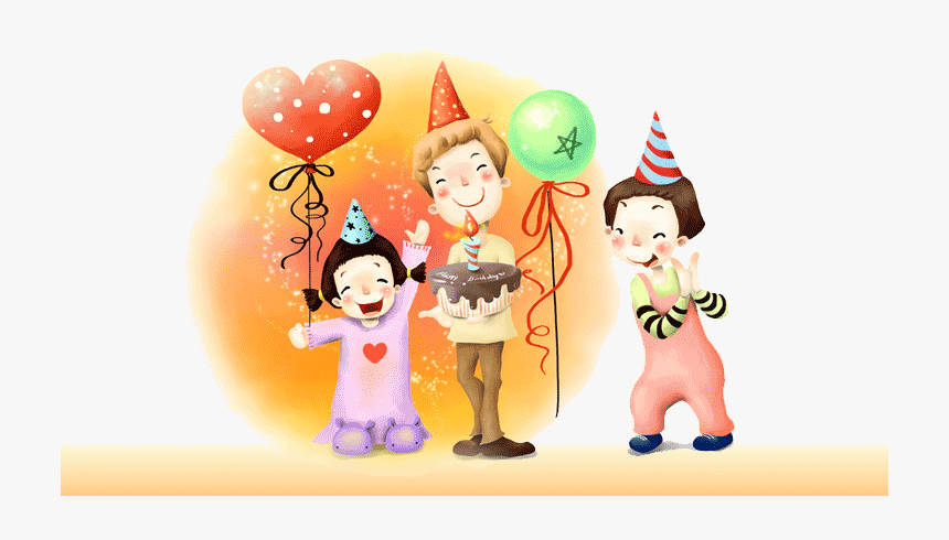 Birthday Background For Kids Png - Happy Birthday Images Hd Cartoon,  Transparent Png - kindpng