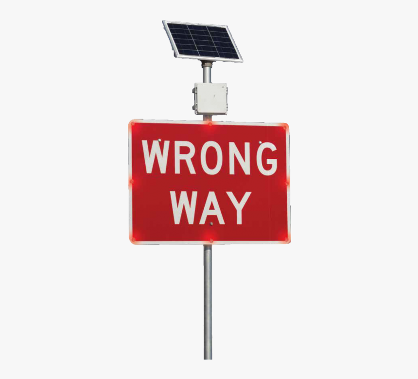 Wrong Way Sign, HD Png Download, Free Download