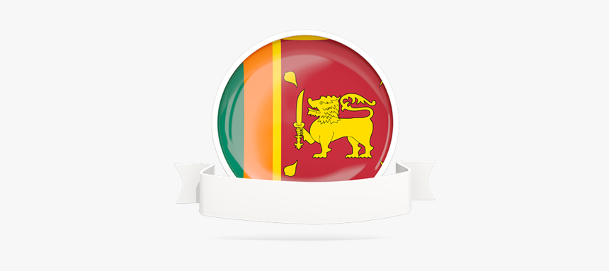 Flag With Empty Ribbon - Sri Lanka Flag, HD Png Download, Free Download