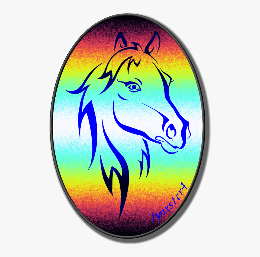 12 Horsehead - Tribal Horse Head Tattoo, HD Png Download, Free Download