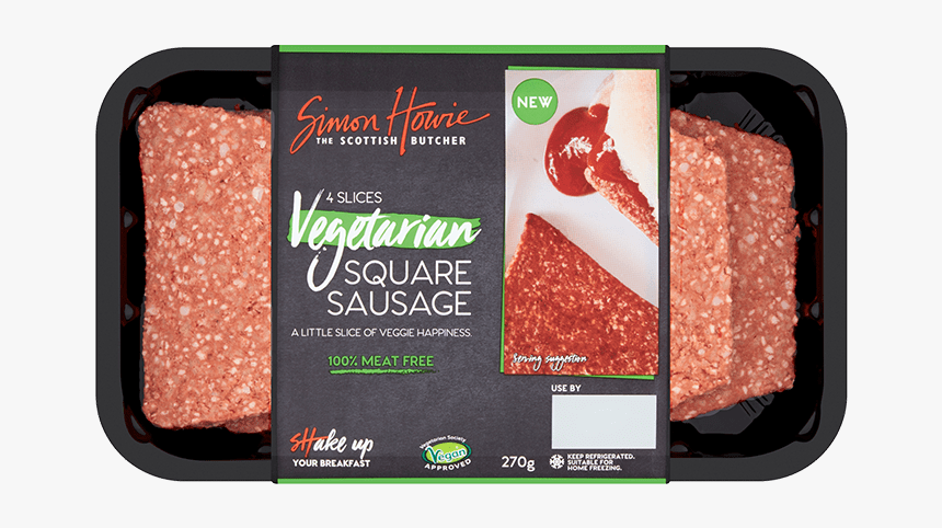 Vegetarian Square Sausage - Simon Howie Vegetarian Square Sausage, HD Png Download, Free Download