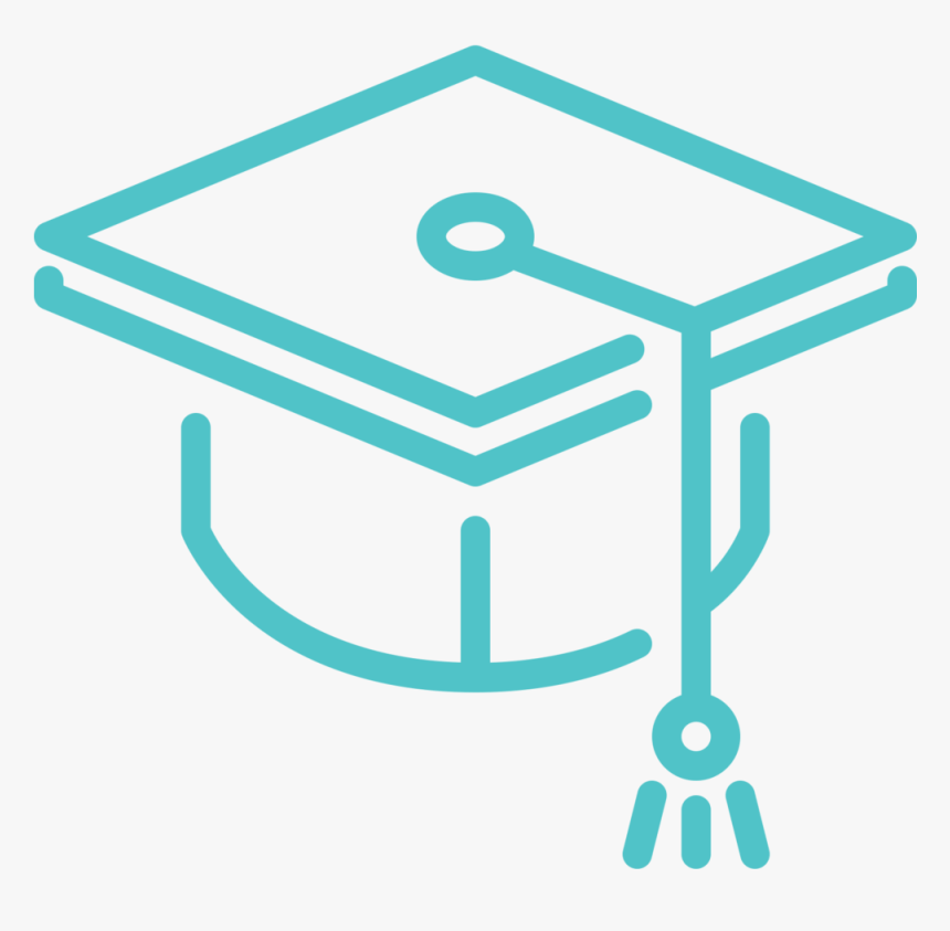 Dannyunderwater Icons Graduation Hat Blue - Blue Graduation Cap Icon Png, Transparent Png, Free Download