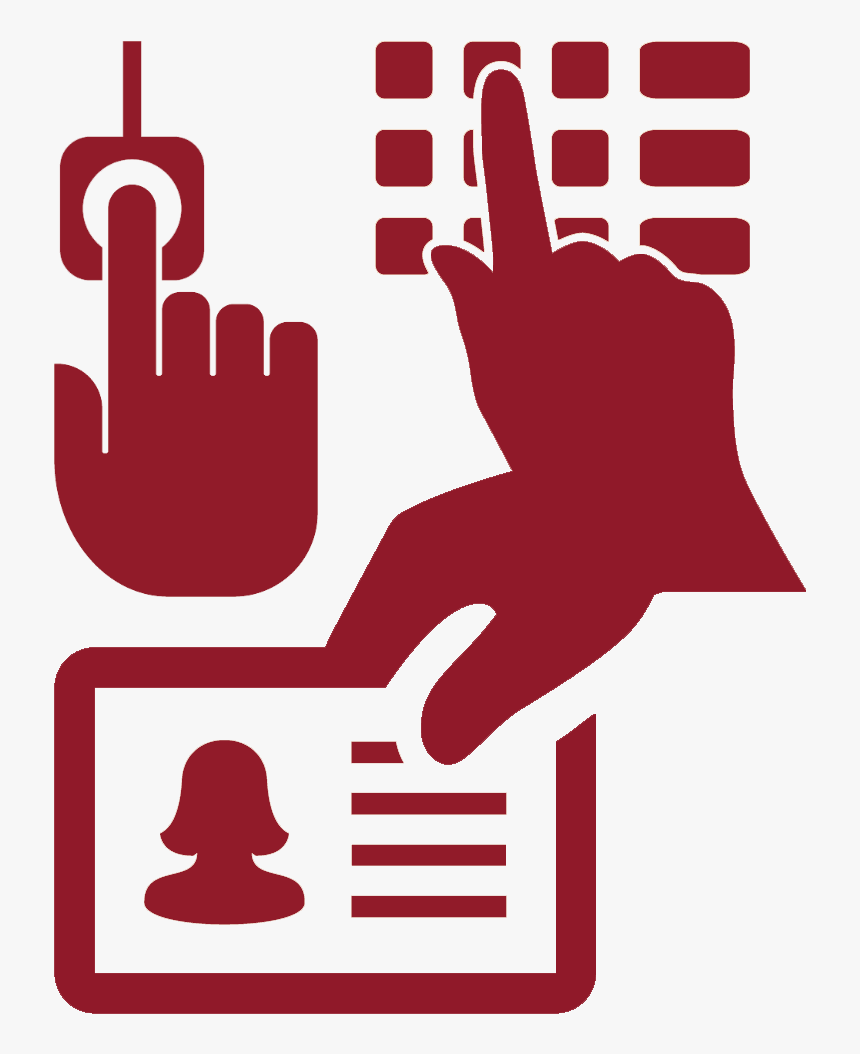 Fingerprint Transparent Hand - Access Control Clipart, HD Png Download, Free Download