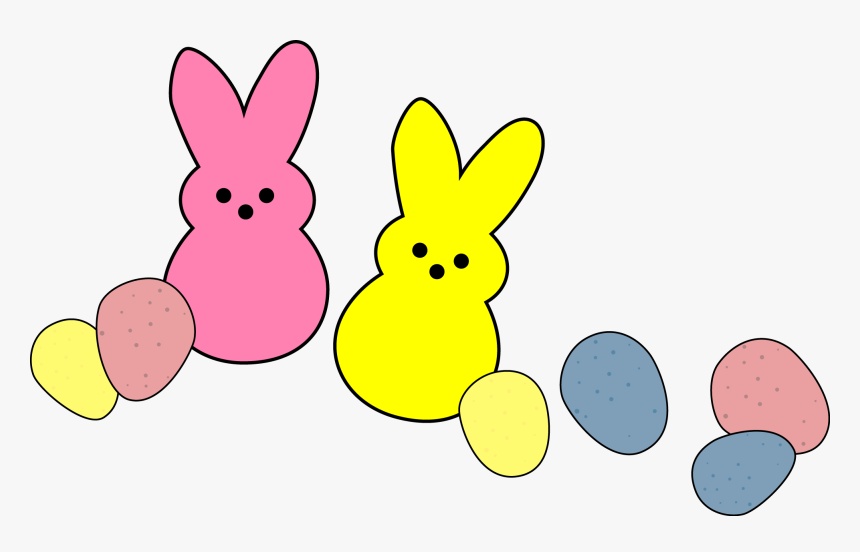 Clipart Bunny Peep Clip Art Easter Peeps Hd Png Download Kindpng