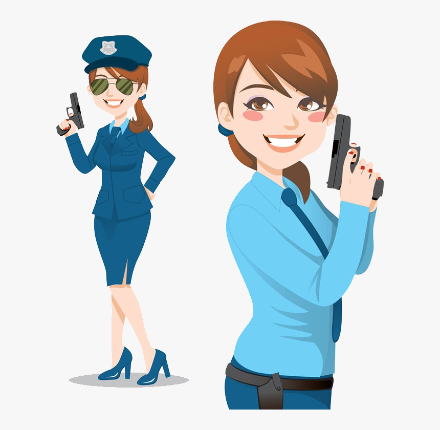 Police Officer Stock Photography - Cute Police Woman Clipart, HD Png Download, Free Download