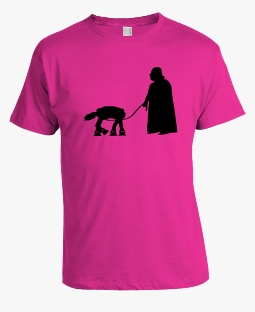 Vader Walking Atat T Shirt - Darth Vader Silhouette, HD Png Download, Free Download