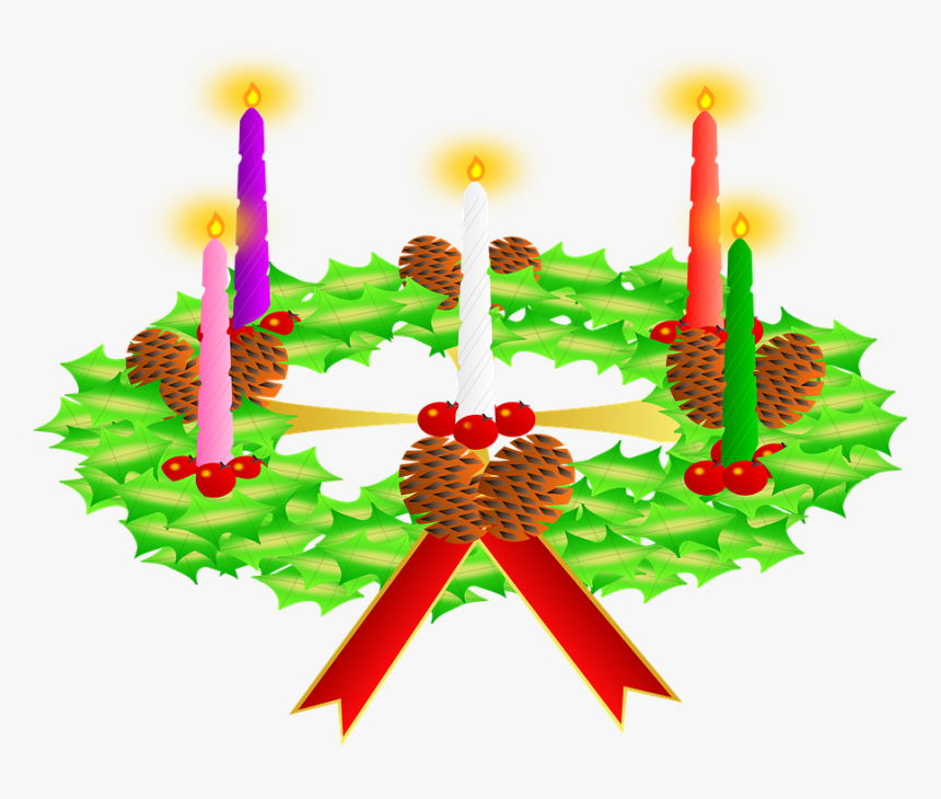 Advent Wreath, Candles, Wreath, Christmas - Imagen De La Corona De Adviento, HD Png Download, Free Download