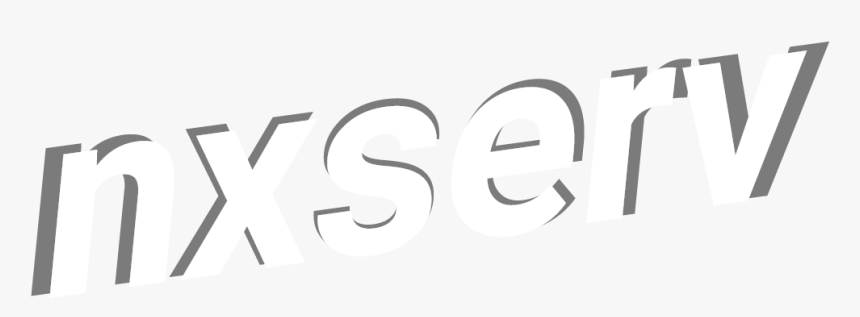 Nxserv Logo - Black-and-white, HD Png Download, Free Download