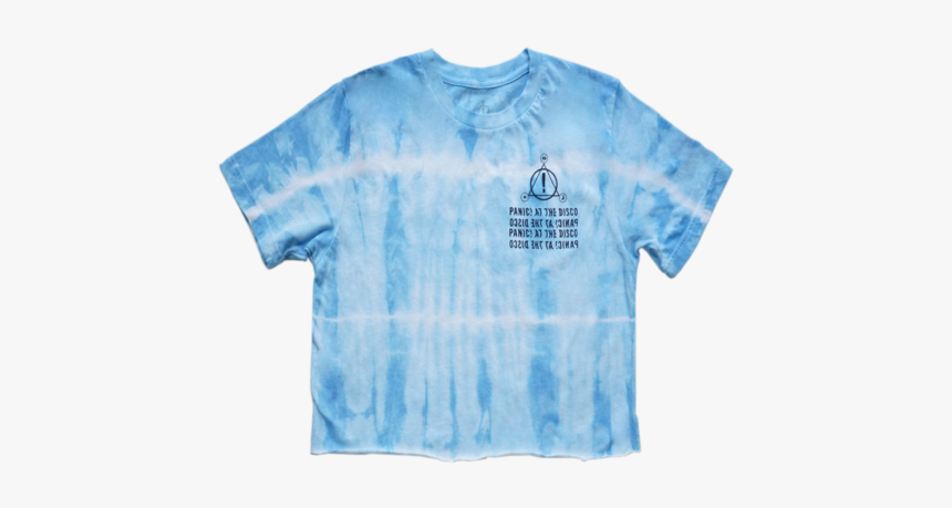 Blue Tie Dye Wave Logo Crop - Shirt Blue Tie Dye, HD Png Download, Free Download