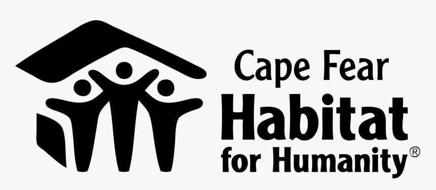 Cape Fear Habitat For Humanity - Habitat For Humanity Logo Black, HD Png Download, Free Download