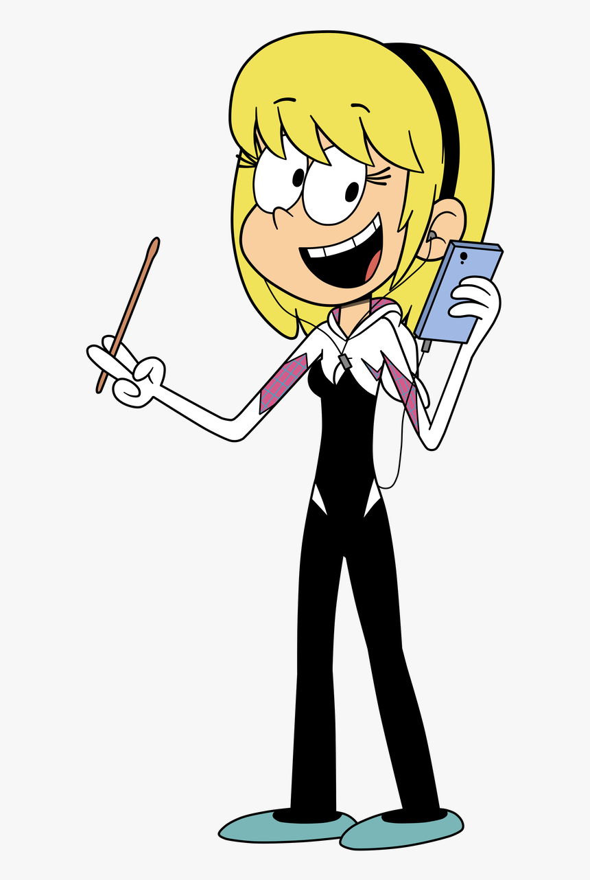 Drawn Disney Loud House - Spider Gwen Loud House, HD Png Download, Free Download