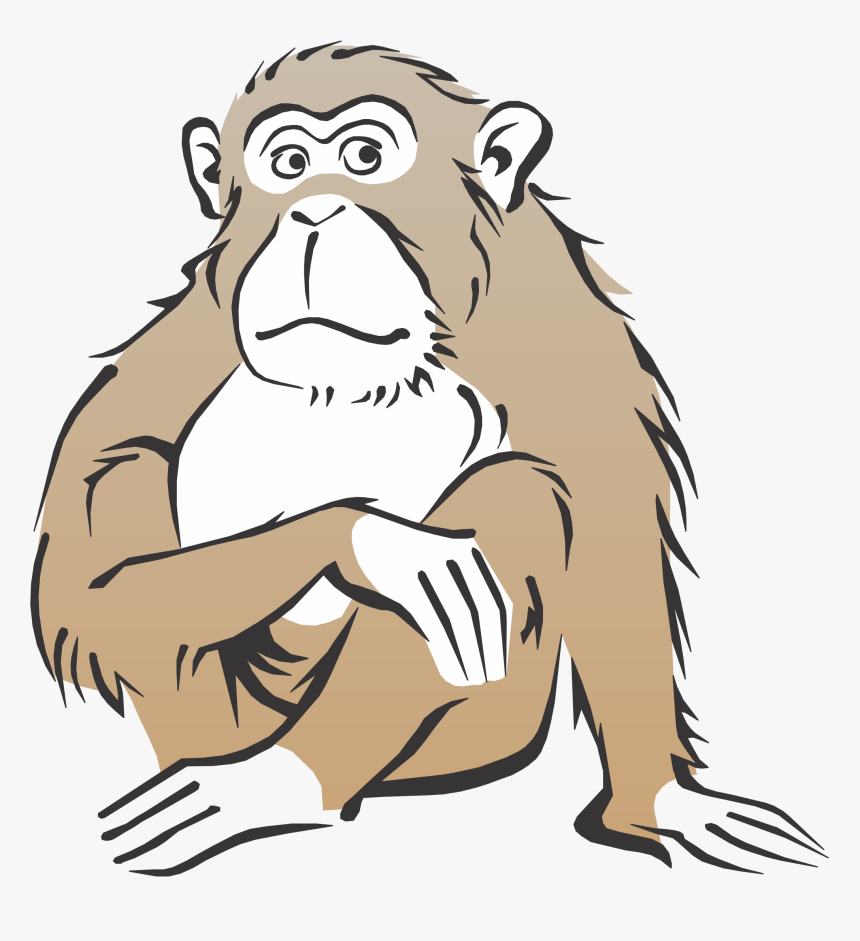 Monkey Free Cartoon Cliparts Clip Art Transparent Png - Realistic Monkey Clipart, Png Download, Free Download