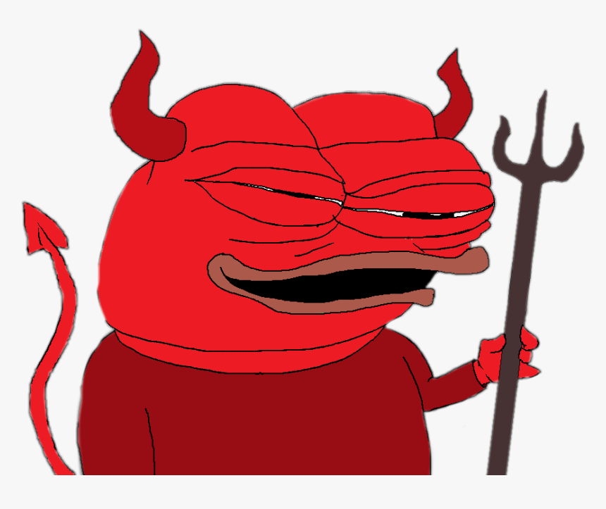 #pepe #meme #rarepepe #devil #devilish - Devilish Pepe, HD Png Download, Free Download