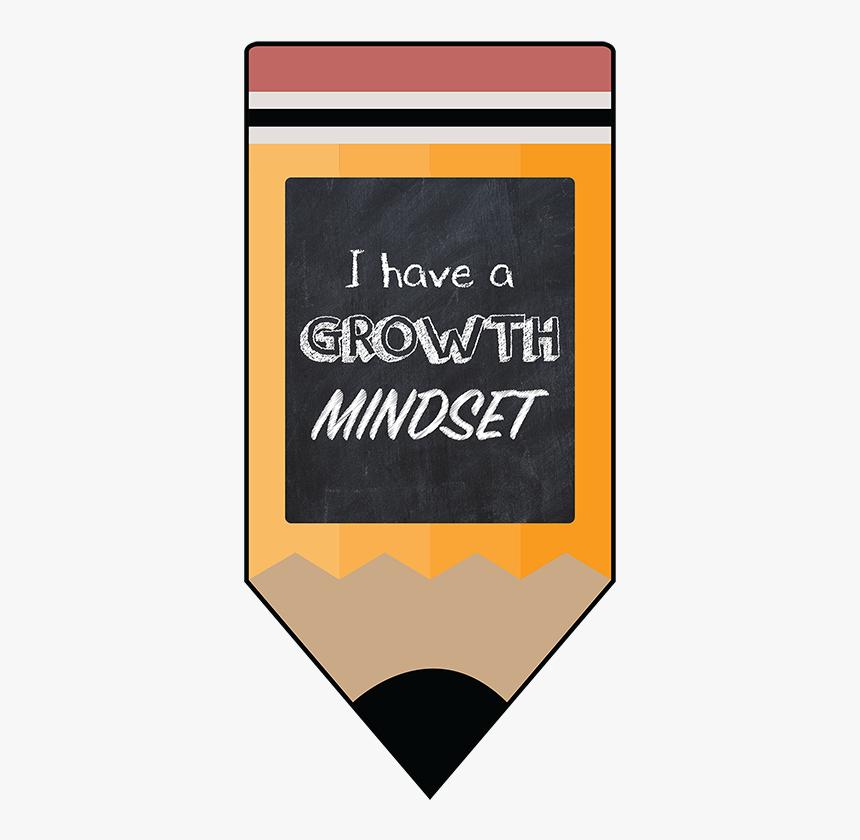 Growth Mindset Motivational Posters Pencil Chalkboard - Graphic Design, HD Png Download, Free Download