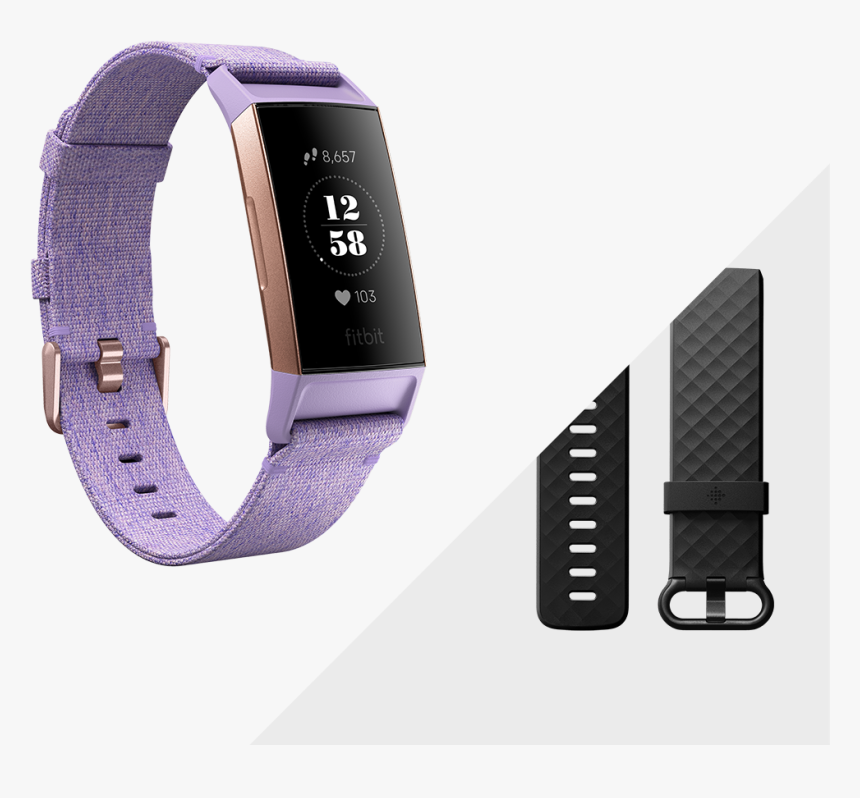 fitbit charge 3 woven band periwinkle