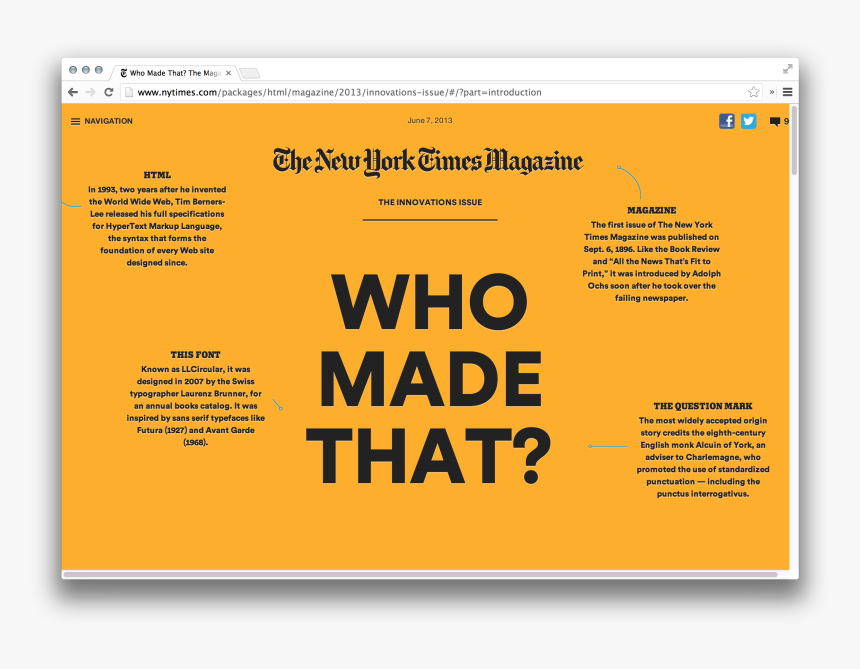 The New York Times Magazine, 2013 Innovations Issue, - New York Times Magazine Online, HD Png Download, Free Download