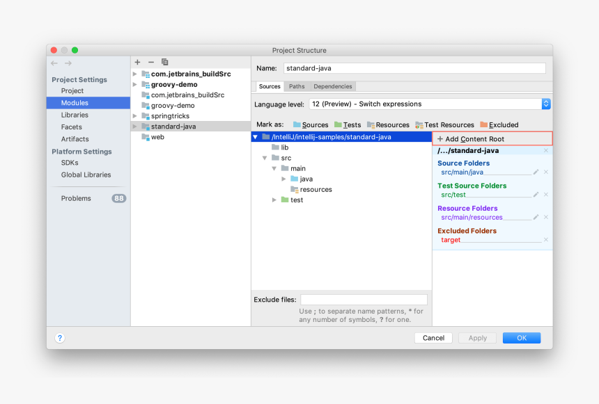 Adding A New Content Root - Intellij Java Test Folder, HD Png Download, Free Download