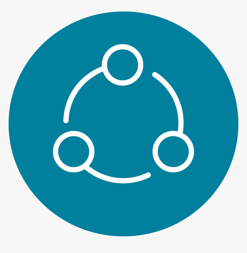 Connection Teal Circle Copy - Icon, HD Png Download, Free Download