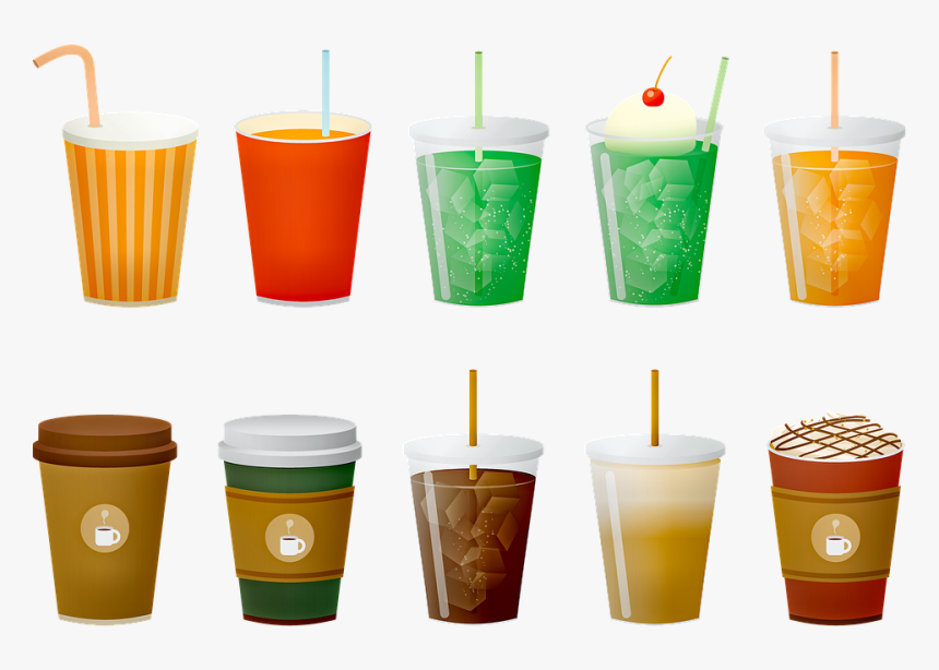 Coffee Drinks, Ice Coffee, Hot Coffee, Take Away Coffee - Bebidas Amargas, HD Png Download, Free Download