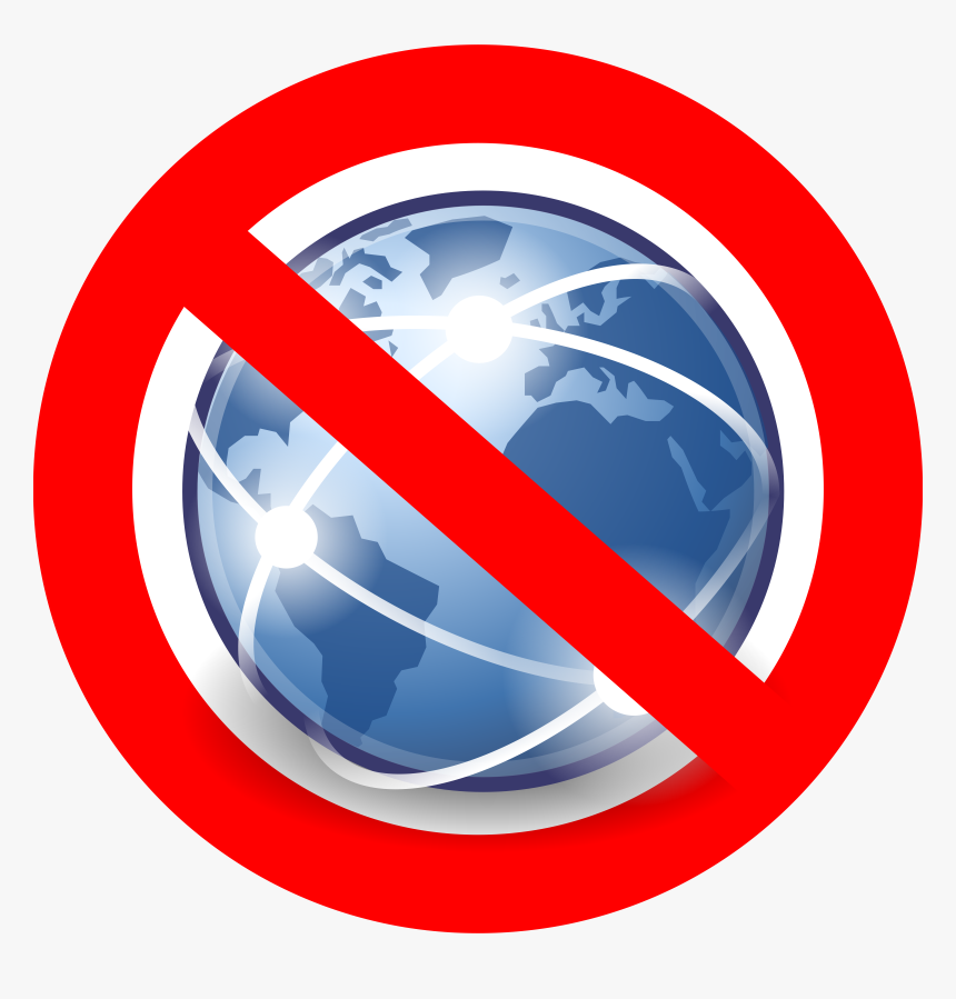 No Global Internet / Pas D"internet Global Clip Arts - Internet Clipart Png, Transparent Png, Free Download