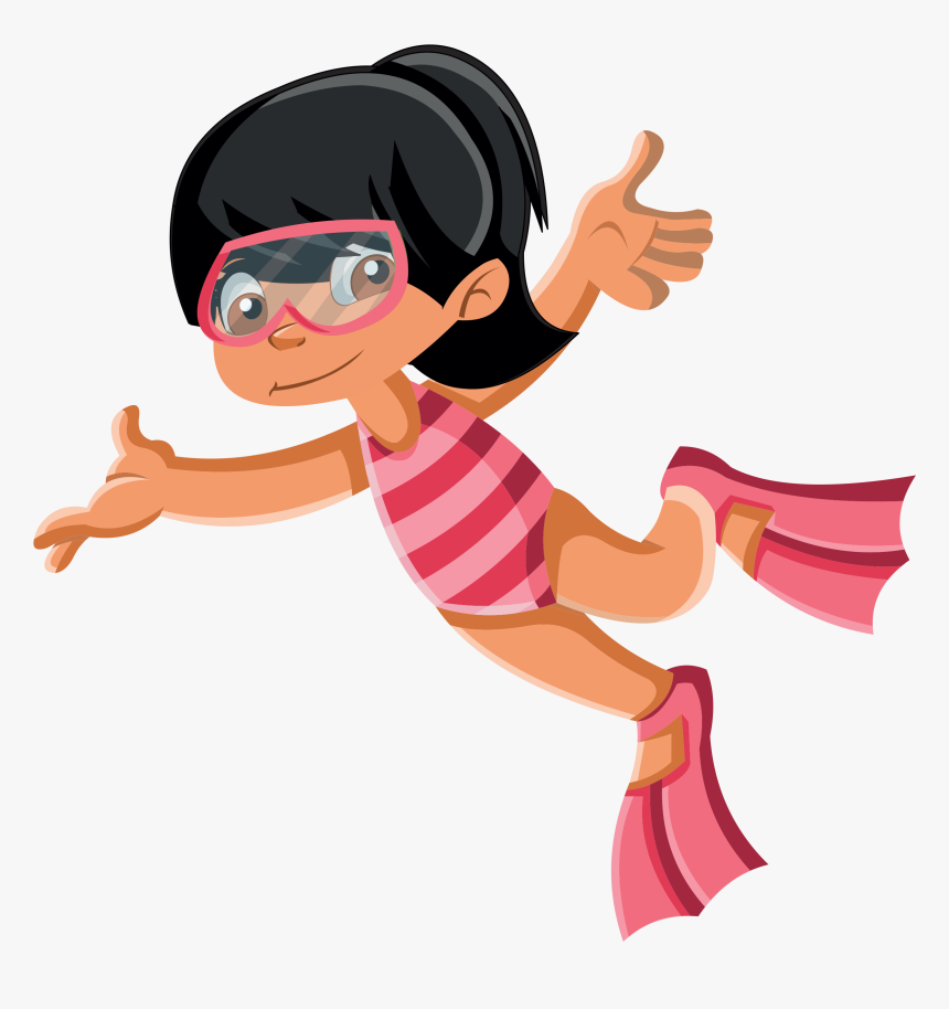 Jaz - Swim - Cartoon, HD Png Download, Free Download