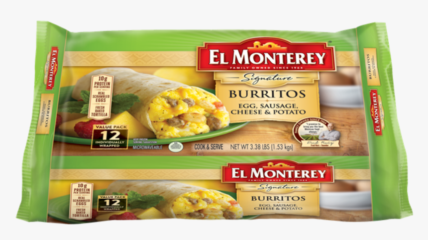 El Monterey Breakfast Burritos, HD Png Download, Free Download