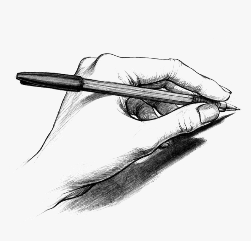 Image - Writing Hand Drawing Png, Transparent Png, Free Download