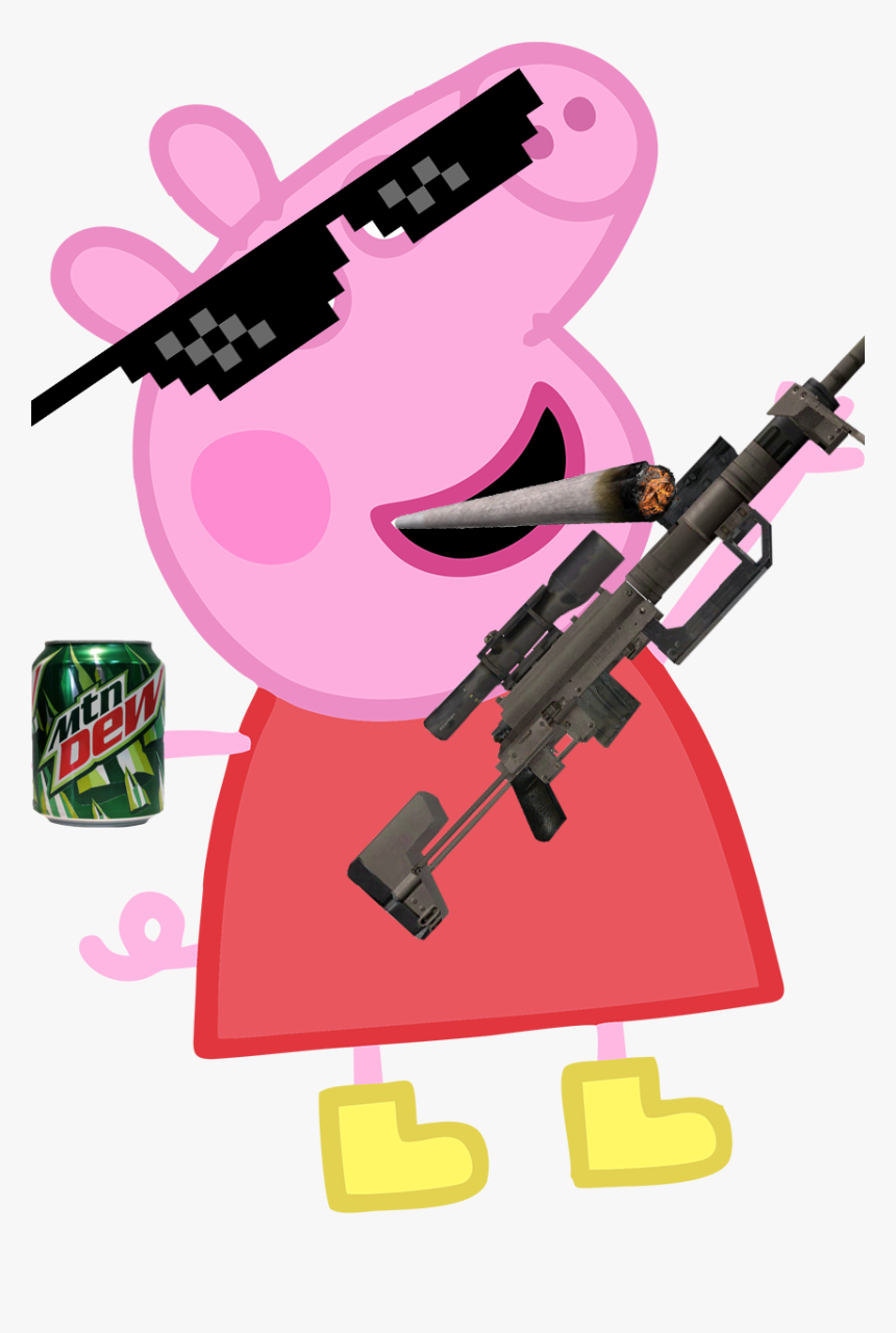 Daddy Domestic Birthday - Peppa Pig Smoking A Blunt, HD Png Download, Free Download