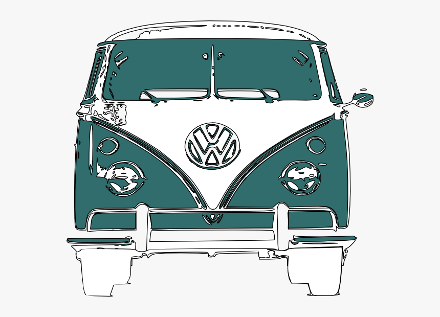 Hippies Clipart Vw Camper Van - Vw Camper Illustration Png, Transparent Png, Free Download