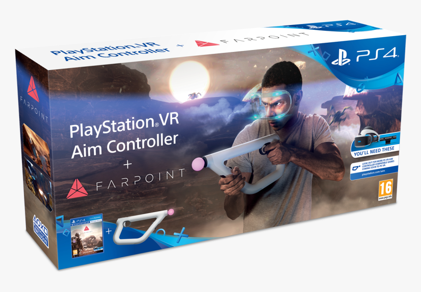 Playstation Vr Aim Controller Farpoint Bundle, HD Png Download, Free Download