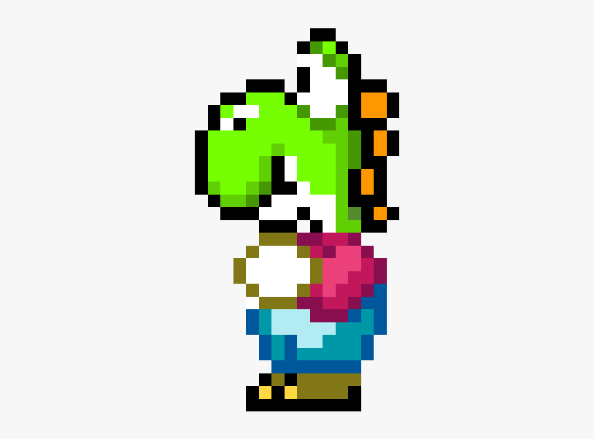 Yoshi Mario 8 Bit, HD Png Download, Free Download