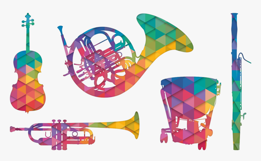 Illustrations Of Trumpet, Tuba, Cello, Bassoon, Timpani - French Horn, HD Png Download, Free Download