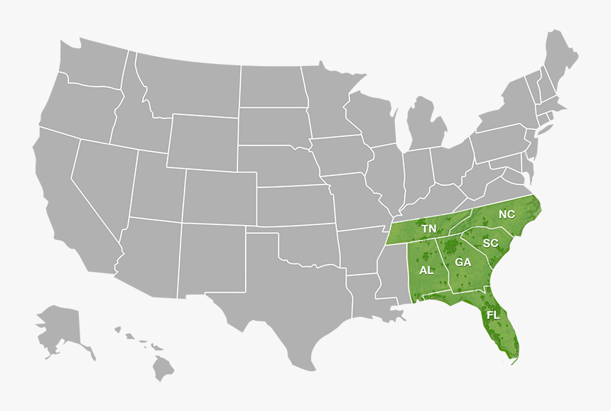 Alma"s Food Publix State Map - Black Map Of The Usa, HD Png Download, Free Download