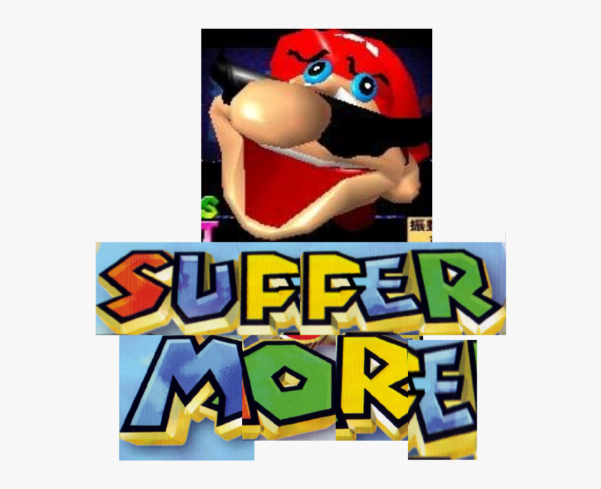 Super Mario Bros - Mario 64 Face Meme, HD Png Download - kindpng.