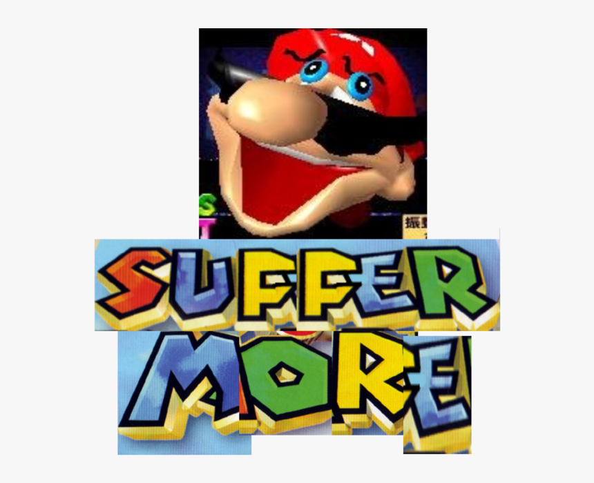 Super Mario Bros - Mario 64 Face Meme, HD Png Download, Free Download