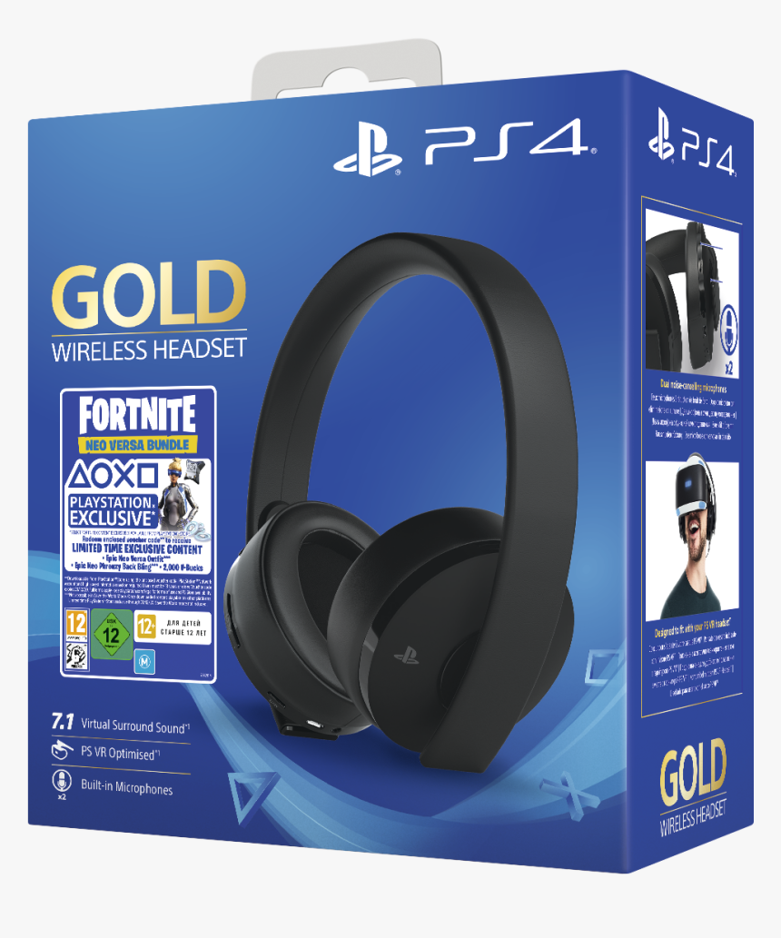 Attent Erfenis Bekend Sony Gold Wireless - Gold Wireless Headset Fortnite, HD Png Download -  kindpng