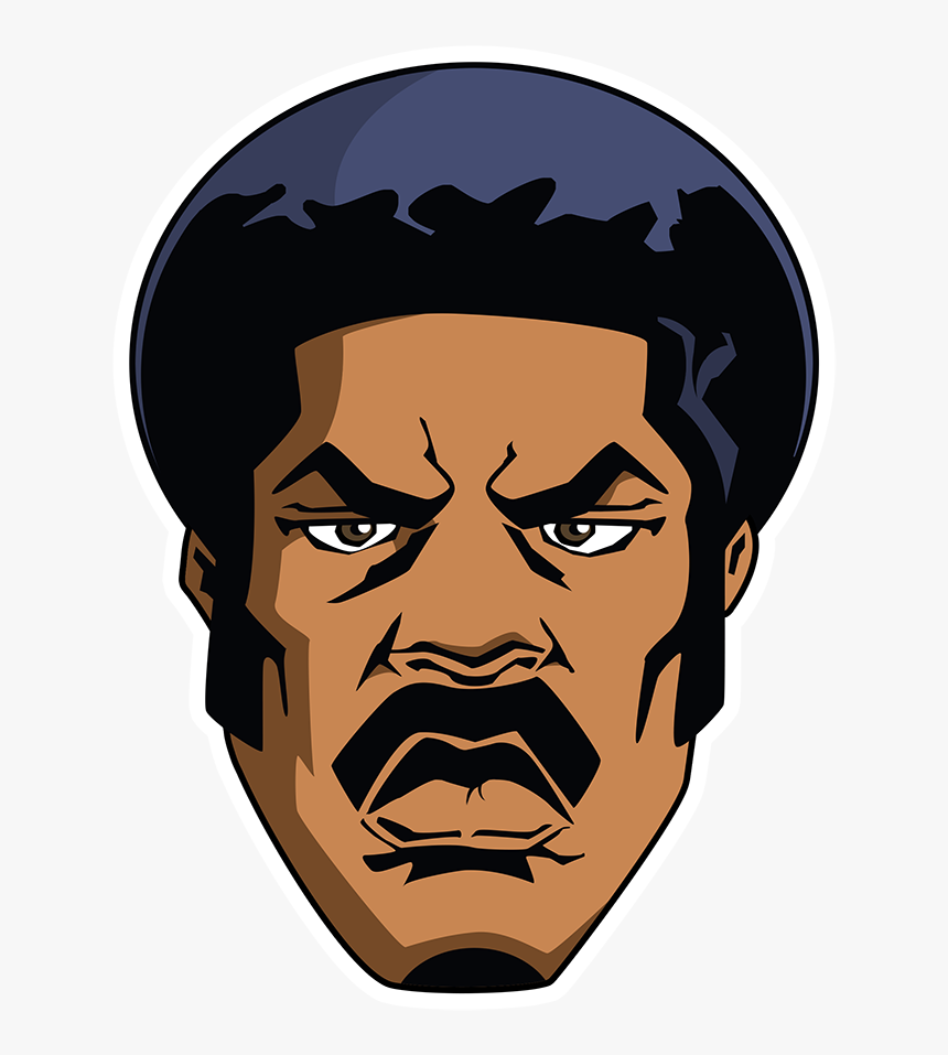 Black Dynamite Cartoon Face, HD Png Download, Free Download