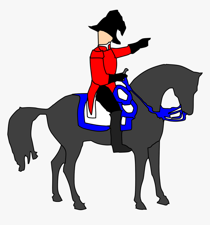 Napoleon Soldier Red Free Photo - British Soldier On A Horse, HD Png Download, Free Download