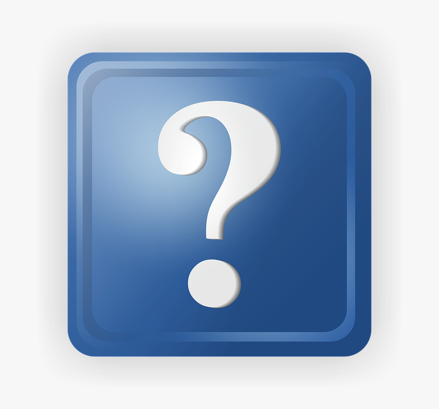 Doubt, Plate, Mark, Block, Issue, Blue, Square, Panel - Blue Question Mark Square, HD Png Download, Free Download