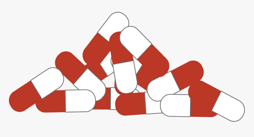 Pill Pile - Free Clipart Prescription Drug Abuse, HD Png Download, Free Download